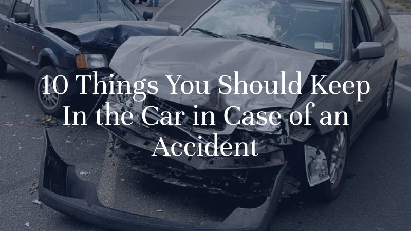 10 Things You Should Keep In the Car in Case of an Accident